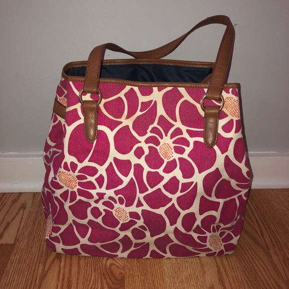 Tommy Hilfiger Spring Floral Canvas Tote - Picture 2 of 8